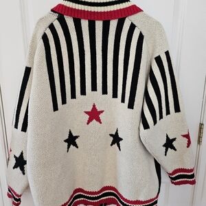 Jaded London Knit Collegiate Chunky 23 Zip Jacket Women Medium Large Oversized